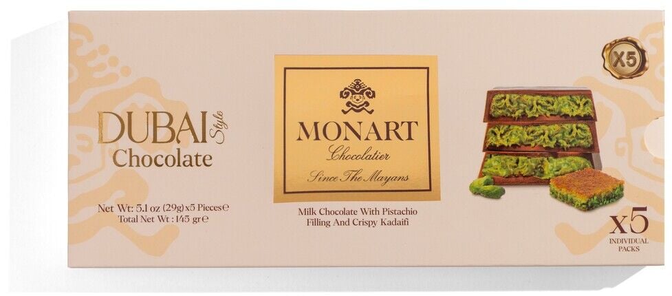 Monart Dubai Style Çikolata 5'li Set