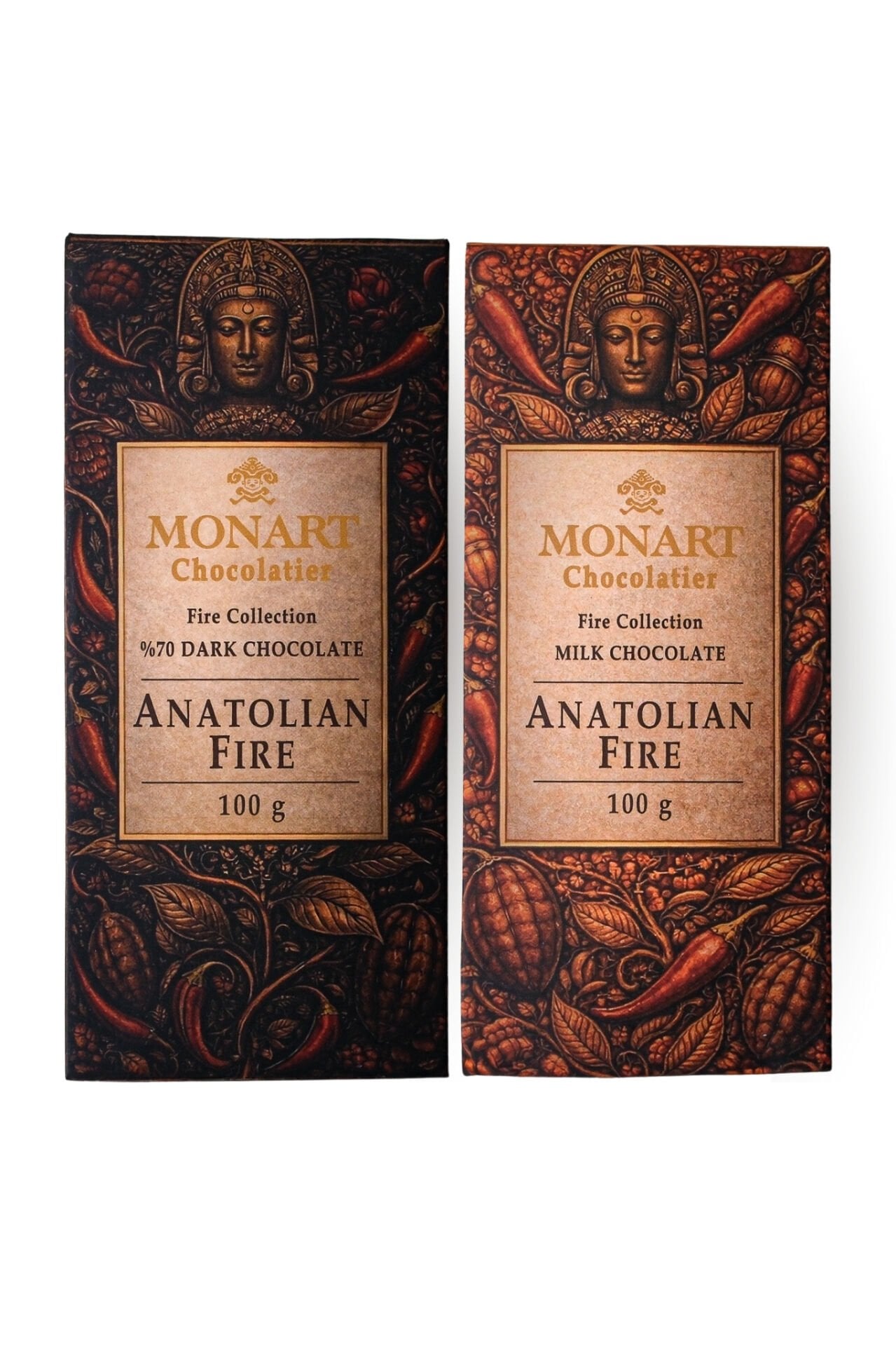 Monart Acı Biberli Çikolata – Sütlü & Bitter Duo